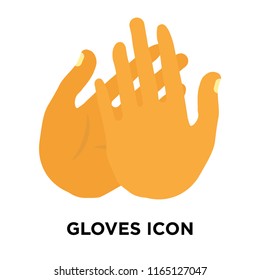 Gloves icon vector isolated on white background, Gloves transparent sign , nature symbols