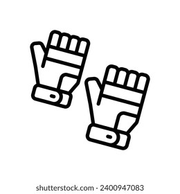 gloves icon. vector line icon for your website, mobile, presentation, and logo design.