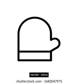 gantes icono vectores ilustración simple