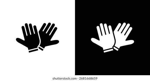 Silueta de Vector de icono de guantes para colección gráfica y de Diseño web