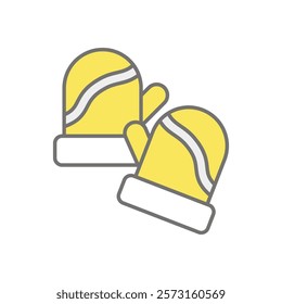 Gloves icon vector stock illustration