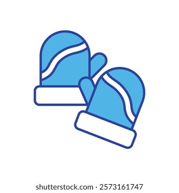 Gloves icon vector stock illustration