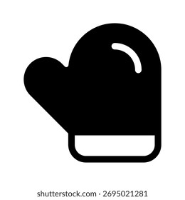 Ilustración de diseño de símbolo de Vector de icono de guantes