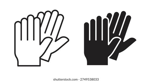 Gloves icons for templates, web design and infographics