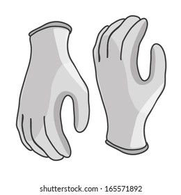  GLOVES ILLUSTRATION VECTOR