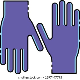 Handschuhe Bildvektor für den Druck und für Online-Zwecke. EPS-Format.