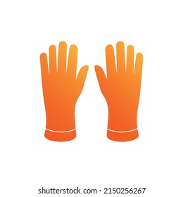 Gloves isolated icon design template