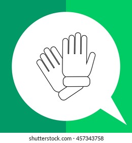 Gloves Line Icon