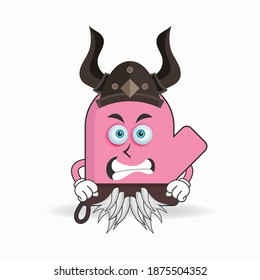 The gloves mascot character becomes a fighter. vector illustration
