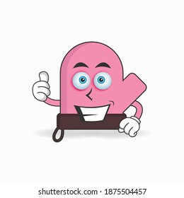 guantes personaje de mascota con expresión de sonrisa. ilustración vectorial