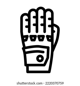 gloves motorcycle line icon vector. gloves motorcycle sign. isolated contour symbol black illustration