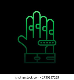 gloves nolan icon. Simple thin line, outline vector of motor sports icons for ui and ux, website or mobile application
