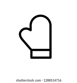  gloves outline vector  isolated illustration editable