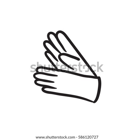 Similar – Image, Stock Photo pair of gloves Gloves Near