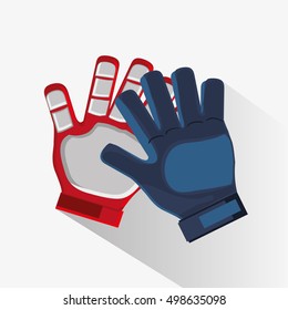 Gloves Of Soccer Sport Design