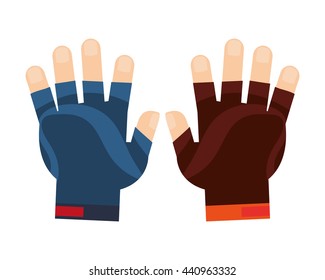 gloves sports icon design