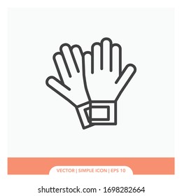 Gloves symbol Icon Vector Illustration