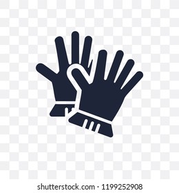 Gloves transparent icon. Gloves symbol design from Agriculture, Farming and Gardening collection. Simple element vector illustration on transparent background.