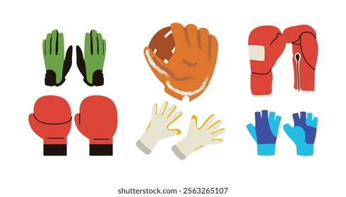 Gloves are also used in various sports. Some examples are boxing, soccer goalkeeping, baseball, and others