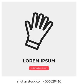 Gloves vector icon