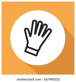 Gloves vector icon