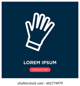 Gloves vector icon