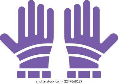 Icono vector guantes. Se puede usar para imprimir, móviles y aplicaciones web.