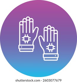 Gloves vector icon. Can be used for printing, mobile and web applications.