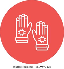 Gloves vector icon. Can be used for printing, mobile and web applications.