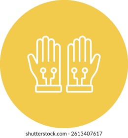 Gloves vector icon. Can be used for printing, mobile and web applications.