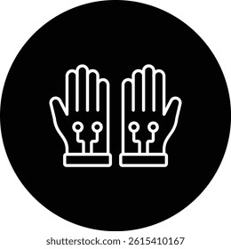Gloves vector icon. Can be used for printing, mobile and web applications.