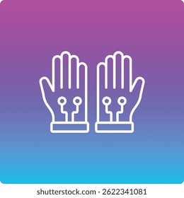 Ícone de vetor de luvas. Pode ser usado para impressão, aplicativos móveis e da Web.