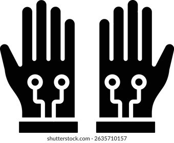 Icono de Vector de guantes. Se puede utilizar para aplicaciones de impresión, móviles y de Web.