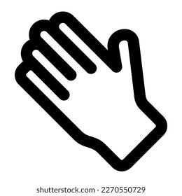 gloves vector icon illustration asset