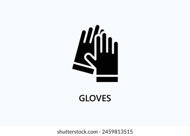 Ilustración Del Icono Del Vector O Del Logotipo De Los Guantes