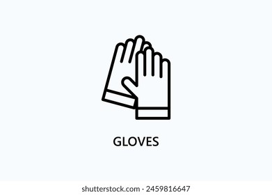 Gloves Vector Icon Or Logo Illustration