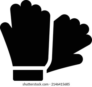 gloves Vector illustration on a transparent background. Premium quality symbols. Glyphs  vector icon for concept and graphic design.