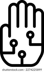 Handschuhe Vektorgrafik auf transparentem Hintergrund. Symbole in Premium-Qualität. Dünne Symbole für Konzept und Grafikdesign.