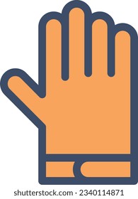 gantes Ilustración vectorial en un fondo transparente.Símbolos de calidad premium.Icono vector de trazo para el concepto y el diseño gráfico. 
