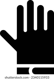 gloves Vector illustration on a transparent background.Premium quality symmbols.Glyphs vector icon for concept and graphic design. 
