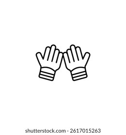 Gloves vector line icon icons design