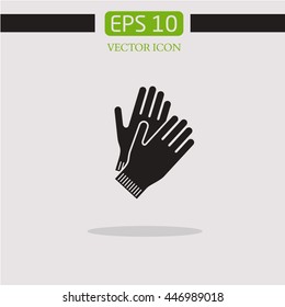 gloves for washing  icon vector.cleaning symbol