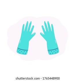 Guantes para trabajar en el jardín y en el huerto. Sobre fondo blanco.