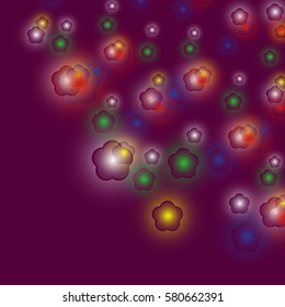 Glow Abstract Vectors Background