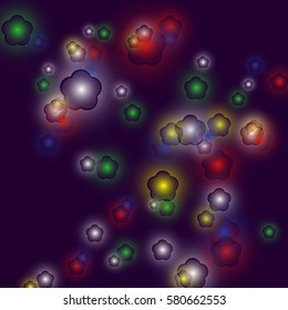 Glow Abstract Vectors Background
