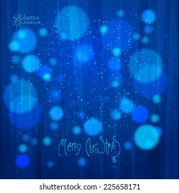 Glow blue Christmas background