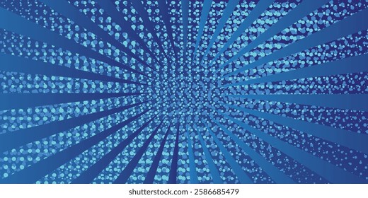 Glow blue hexagon texture. Abstract hexagonal grid gradient background. Navy honeycomb pattern backdrop.
