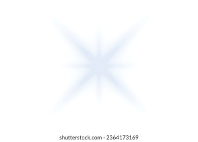 Estrella brillante. Efecto ligero. Estrella vectorial aislada sobre fondo transparente real. Buen resplandor fresco. Ilustración vectorial.