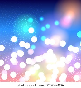 Glow christmas background. Vector Illustration. Birthday backdrop