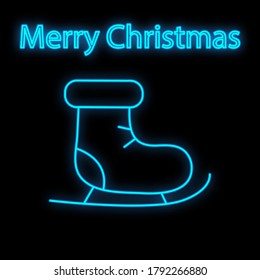 Glow Christmas Greeting Card with Decorative Stakes.